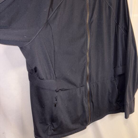 Athleta Womens Black Polyester/Spandex Full Zip Jacket w Pockets Size 4X EUC - Picture 2 of 9